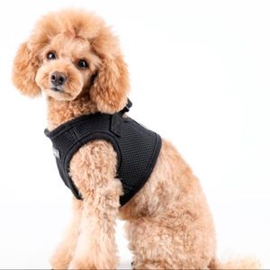 Puppia Black Soft Dog Vest Harness Medium